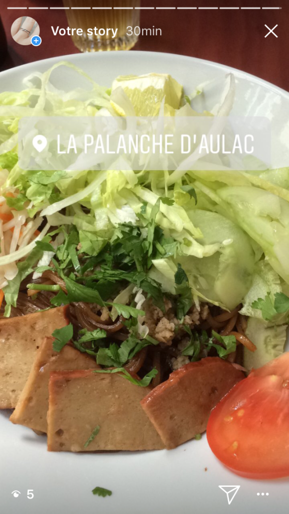 La palanche d'Aulac végétalien Vietnamien