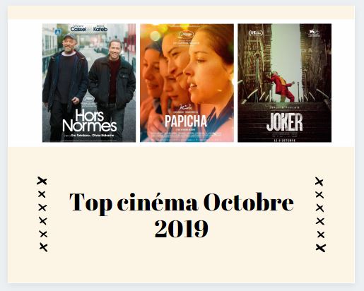 Top cinéma octobre 2019